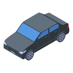 Car vehicle icon. Isometric of car vehicle vector icon for web design isolated on white background