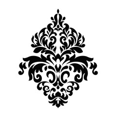 Set of Oriental  damask patterns for greeting cards and wedding invitations.