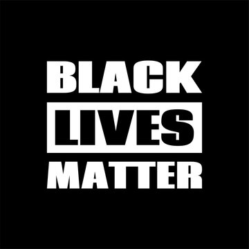 Black lives matter. Vector poster against racism