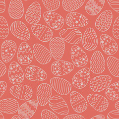 Easter pattern. Easter illustration. Happy Easter. Easter eggs.