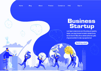 Web page design templates for business,Data analysis, finance and marketing. Modern vector illustration concepts for website and mobile website development.