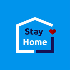Stay At Home . Coronavirus Covid-19. Vector and illustration, Template Design.