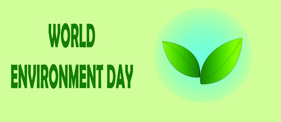Vector image to represent world environment day. 