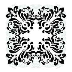 Vector illustration VINTAGE. ornamental floral elements for tattoo, design, cards and prints. Abstract floral vector illustration.