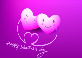 illustration of love and valentine day 