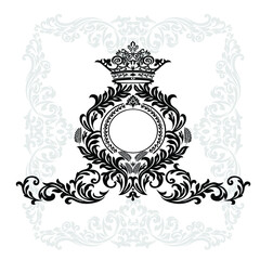 Vector illustration VINTAGE. ornamental floral elements for tattoo, design, cards and prints. Abstract floral vector illustration.