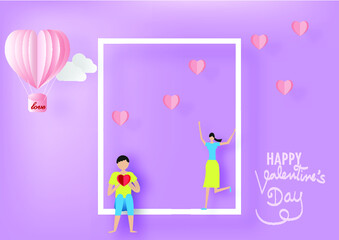 illustration of love and valentine day 