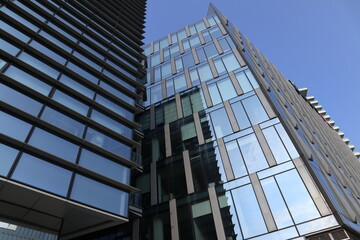 modern office building with blue sky