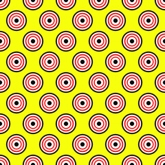 Goal Marks isolated on Yellow background is in Seamless pattern
