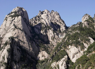 Fototapeta premium Mountain view of Yellow Mountain in Anhui of China