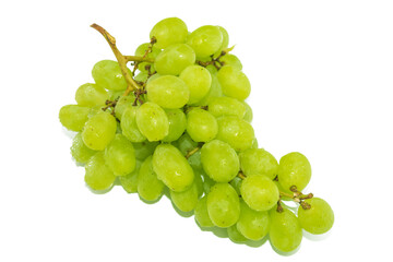 Grapes called Kishmish close-up on a white background