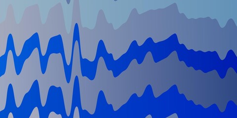 Light Blue, Yellow vector template with curved lines. Colorful illustration in abstract style with bent lines. Pattern for ads, commercials.