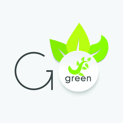 Environmentally friendly world. Vector illustration of ecology