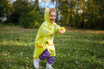 Little girl in a yellow