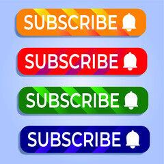 Subscribe button icon with bell