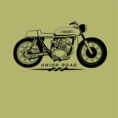 vintage motorcycle vector