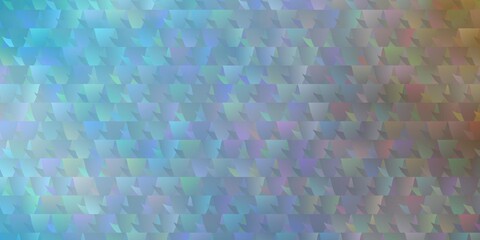 Light Blue, Yellow vector backdrop with lines, triangles.