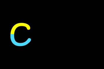 Fototapeta premium Lowercase letter c vector image