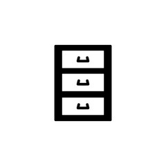 File Cabinet Icon Vector Design Template