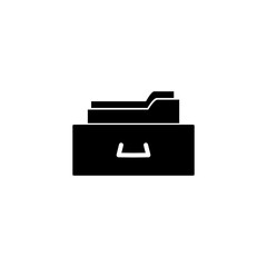 File Cabinet Icon Vector Design Template