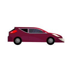 Fototapeta premium Red car illustration. Auto, driving, vehicle. Transport concept. illustration can be used for topics like automobile, transportation