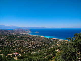 Obraz premium view of the sea from the mountain