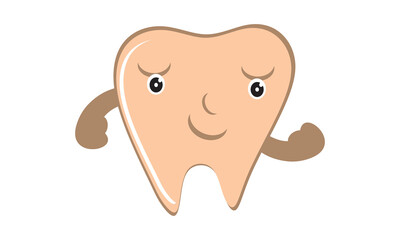 tooth cartoon character