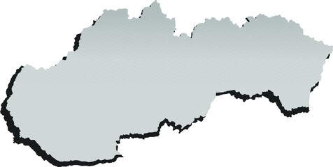 Slovakia Vector map. High detailed