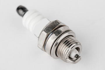 iridium spark plugs, on a white background..