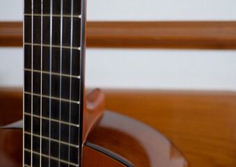 acoustic guitar close up