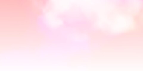 Light Pink, Yellow vector backdrop with cumulus. Colorful illustration with abstract gradient clouds. Pattern for your booklets, leaflets.