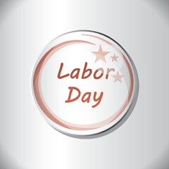 Labor day label