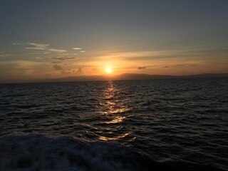 Obraz premium sunset in the sea