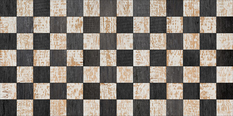 Parquet floor with checkered pattern. Wood texture background.