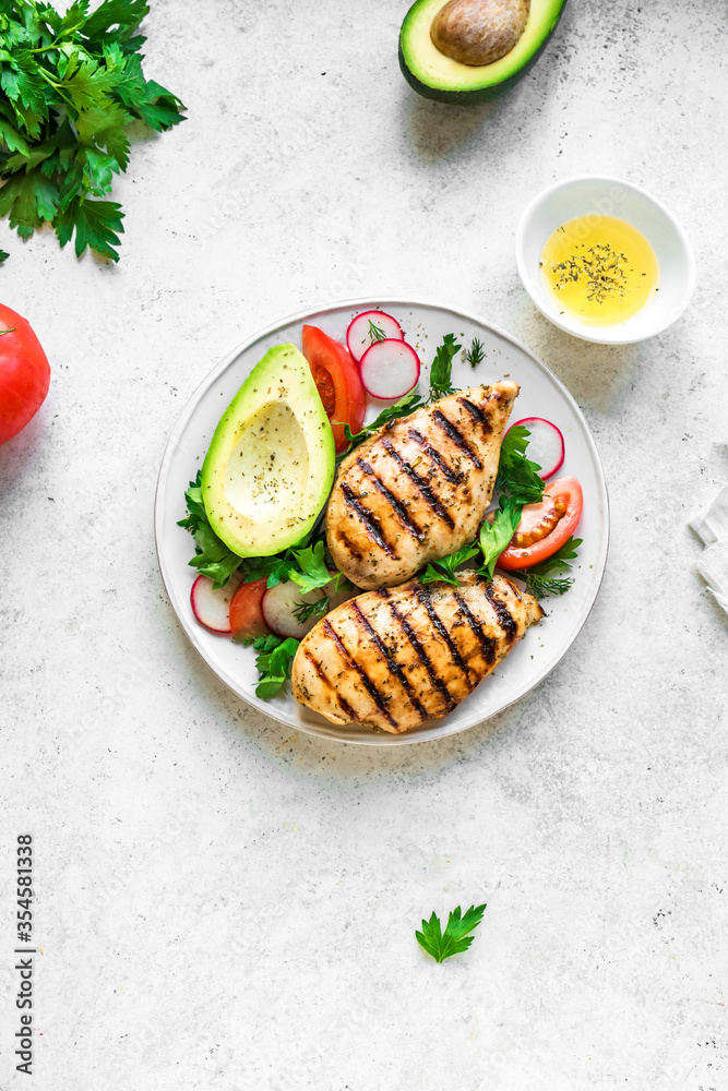 Canvas Prints healthy keto lunch