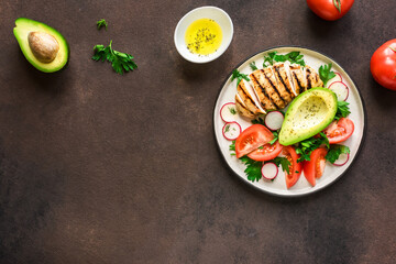 Healthy keto lunch