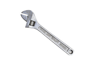 Adjustable wrench 250 MM  hight quality for mechanic work isolated.