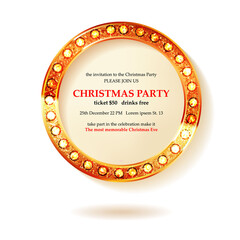 Invitation merry christmas party 2021