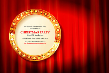 Invitation merry christmas party 2021