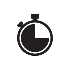 Stopwatch vector icon, simple sign for web site and mobile app.