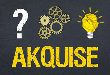 Obraz premium Akquise