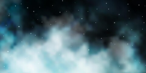 Obraz premium Dark BLUE vector pattern with abstract stars. Decorative illustration with stars on abstract template. Design for your business promotion.