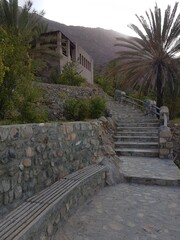 stairs to the castle in Wakan village