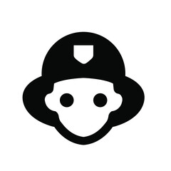 Isolated fire man icon