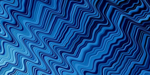 Light BLUE vector template with wry lines. Abstract gradient illustration with wry lines. Smart design for your promotions.