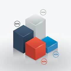 Naklejka premium Isometric diagram