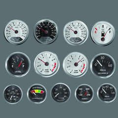 set of speedometer car or motorcylcle