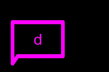 Lowercase letter d vector image