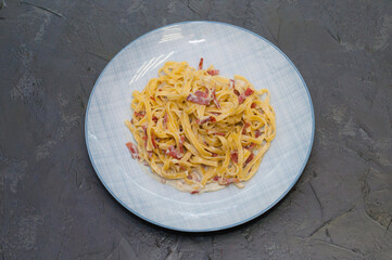 Very tasty pasta cheese and sausage. Traditional Italian cuisine