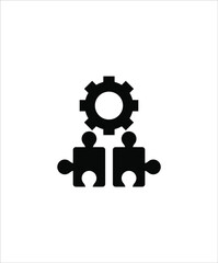 work puzzle icon,vector best flat icon.